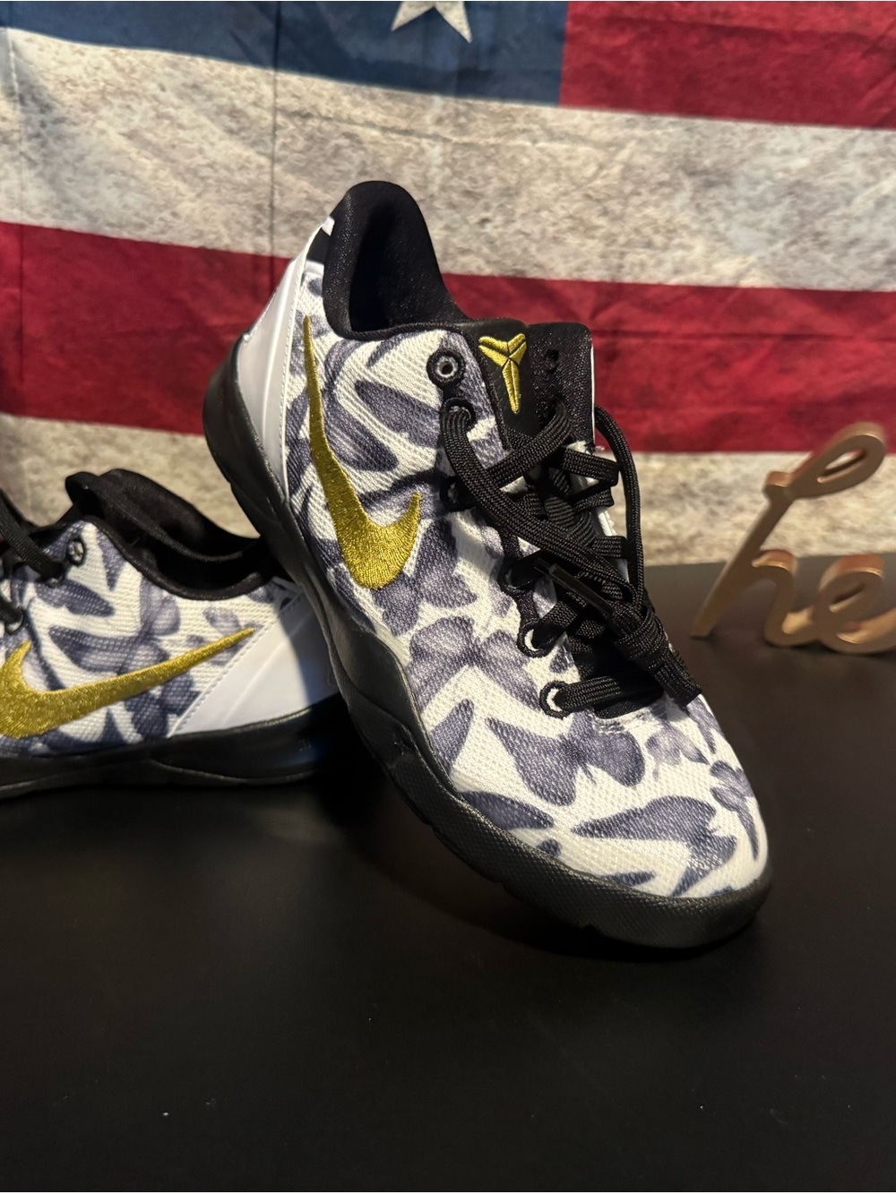 Nike Women’s Low-Profile Athletic Shoes - White/Black/Gold
